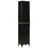 Bathroom Cabinet 40x27x180 cm Iron and Solid Wood Mango 3217108