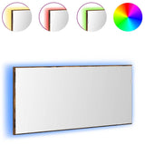 Mirror Wall-mounted Brown 80 x 37 cm Glass and Engineered Wood 863303