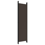 ZNTS 6-Panel Room Divider Brown 300x200 cm Fabric 350191
