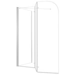 ZNTS Bath Enclosure 120x69x130 cm Tempered Glass Transparent 146227