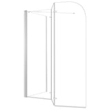 ZNTS Bath Enclosure 120x69x130 cm Tempered Glass Transparent 146227