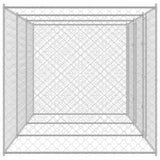 Dog Cage Silver 600 x 200 x 200 cm Galvanised Steel 3368307