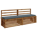 2-Piece Bench Cushions SOEST 2 pcs 100% Polyester Blue 949149