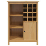 Wine Cabinet HILL Honey Brown 79.5 x 40 x 107.5 cm 42025037