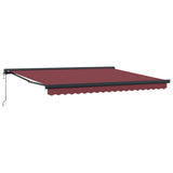 Automatic Retractable Awning Burgundy 400x300 cm 3215330