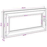Basement Window Internal Colour White RISOR 105 x 55 cm 42047933