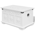Two Piece Storage Chest Set White 244360