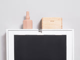 Folding Wall-Mounted Drop-Leaf Table, Convertible Wall Table With Chalkboard and Storage Shelf, T3398P329947