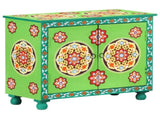 Hand Painted Sideboard Multicolour 70x35x60 cm Solid Mango Wood 321664