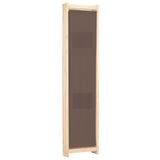 3-Panel Room Divider Brown 120x170x4 cm Fabric 248179