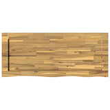 Live Edge Table Top 130 x 40 x 3.5 cm Rectangular White 938463