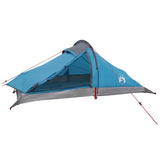Backpacking Tent Blue 2-Person 185T Polyester with PU Coating 42018575