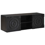 TV Cabinet with Shelf with Storage Black 105 x 30 x 35 cm 42020086