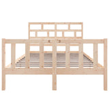 Bed Frame without Mattress Solid Wood Pine Double 3101323