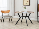 Dining Room Table with Black Legs Anti-slip Foot Pads for Living Room Dining Room 90 x 76 cm Brown T3398P344639