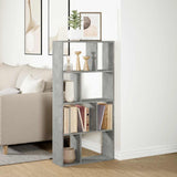Bookcase Concrete Grey 60x20x120,5 cm Engineered Wood 858150