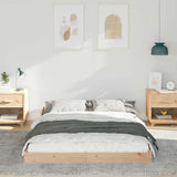 Bed Frame Brown 120 x 190 cm Solid Pine Wood 873325