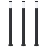 Bollard Lights 3pcs 110 cm Stainless Steel IP44 4006028