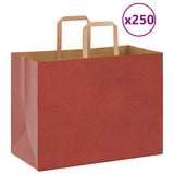 Paper Bags 250 pcs with Handles Red 32x17x25 cm 4101985
