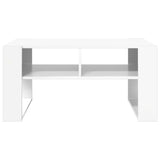 Coffee Table with Storage White 92 x 53 x 45 cm Engineered Wood 8000092