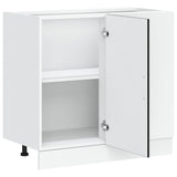 Kitchen Base Cabinet "Kalmar" Black Engineered Wood 854319