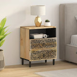 Bedside Cabinet 50x33x60 cm Solid Wood Mango 358222