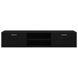 Wooden Cabinet Black 150 x 39 x 30 cm Engineered Wood 880232