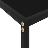 322836 Console Table Black 100x35x75 cm Tempered Glass