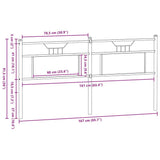 Replace Headboard Sonoma Oak 160 cm Engineered Wood and Steel 4106827