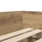 Bed Frame with Drawer Artisan Oak 90 x 190 cm Solid Pine Wood 3403208