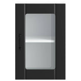 Kitchen Wall Cabinet with Glass Door Lucca Black 853768