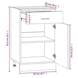 Drawer Bottom Cabinet Lyon Grey Sonoma 50x46x81.5 cm Engineered Wood 815574