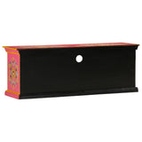 TV Cabinet Pink 110x30x40 cm Solid Wood Mango 353907