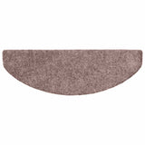 Stair Mats Self-adhesive 20 pcs 65x21x4 cm Light Brown Half Round Large 3365643