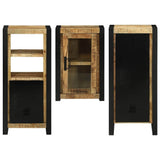 Bathroom Furniture Set with Shelf 3 pcs Brown Solid Mango Wood 3305704