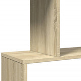 Room Divider Bookcase 4-Tier Sonoma Oak 70x24x129 cm Engineered Wood 858104