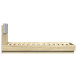 Bed Frame Sonoma Oak Engineered wood, Plywood Single Bed Frame 3210026