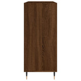 Record Cabinet Brown Oak 84.5x38x89 cm Engineered Wood 831771