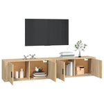 Wall-mounted TV Cabinets 2 pcs Sonoma Oak 100x34.5x40 cm 3188369