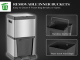 34L Double Compartment Kitchen Bin, with Soft-Close Lid T3398P343175