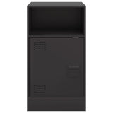 ZNTS Bedside Cabinet Black 34.5x39x62 cm Steel 841763