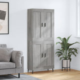 Highboard Grey Sonoma 69.5x34x180 cm Engineered Wood 3199703