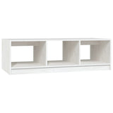 Coffee Table White 110x50x34 cm Solid Pinewood 809913