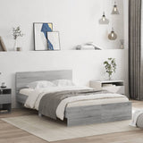 Bed Frame without Mattress Grey Sonoma 120x200 cm 3207495