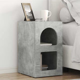 Bedside Table Concrete Grey 29.5 x 33.5 x 50 cm Engineered Wood 891230