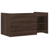Coffee Table Brown oak 100x50x50 cm Engineered Wood 848366