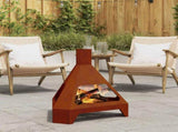 Fire Bowl Rusty 50 x 43 x 52 cm Weathering Steel 858951