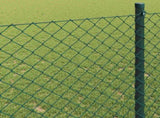 Chain Link Fence 25 x 0.6 m Steel Green 42004791