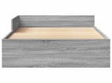 Bed Frame with Headboard Grey Sonoma 80 x 200 cm 8009039