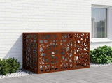 Air Conditioner Cover Rusty 110 x 50 x 80 cm Weathering Steel 8014170